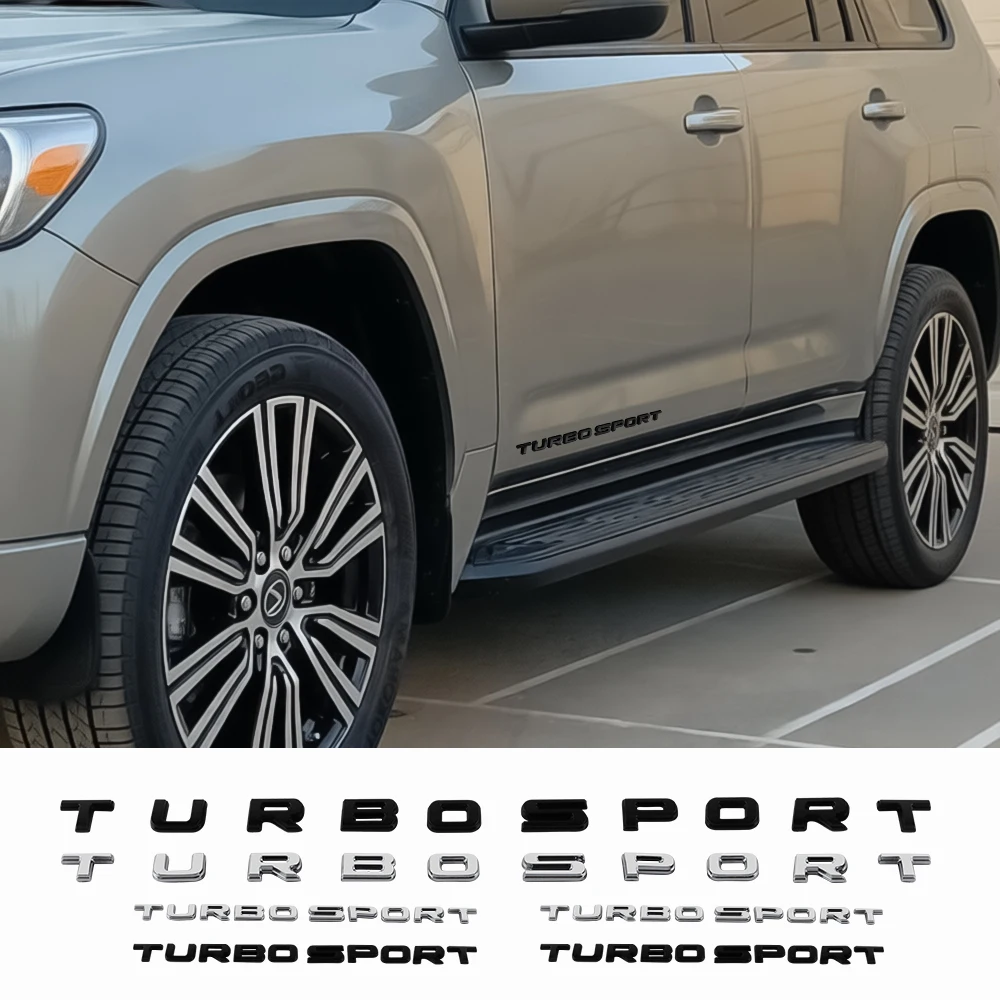 렉서스 FSPORT IS200 ES300h ct200h RX350 IS300h NX 차량 도어 바디 트렁크 터보 스포츠 레터 배지 엠블럼 스티커 장식 3개 세트