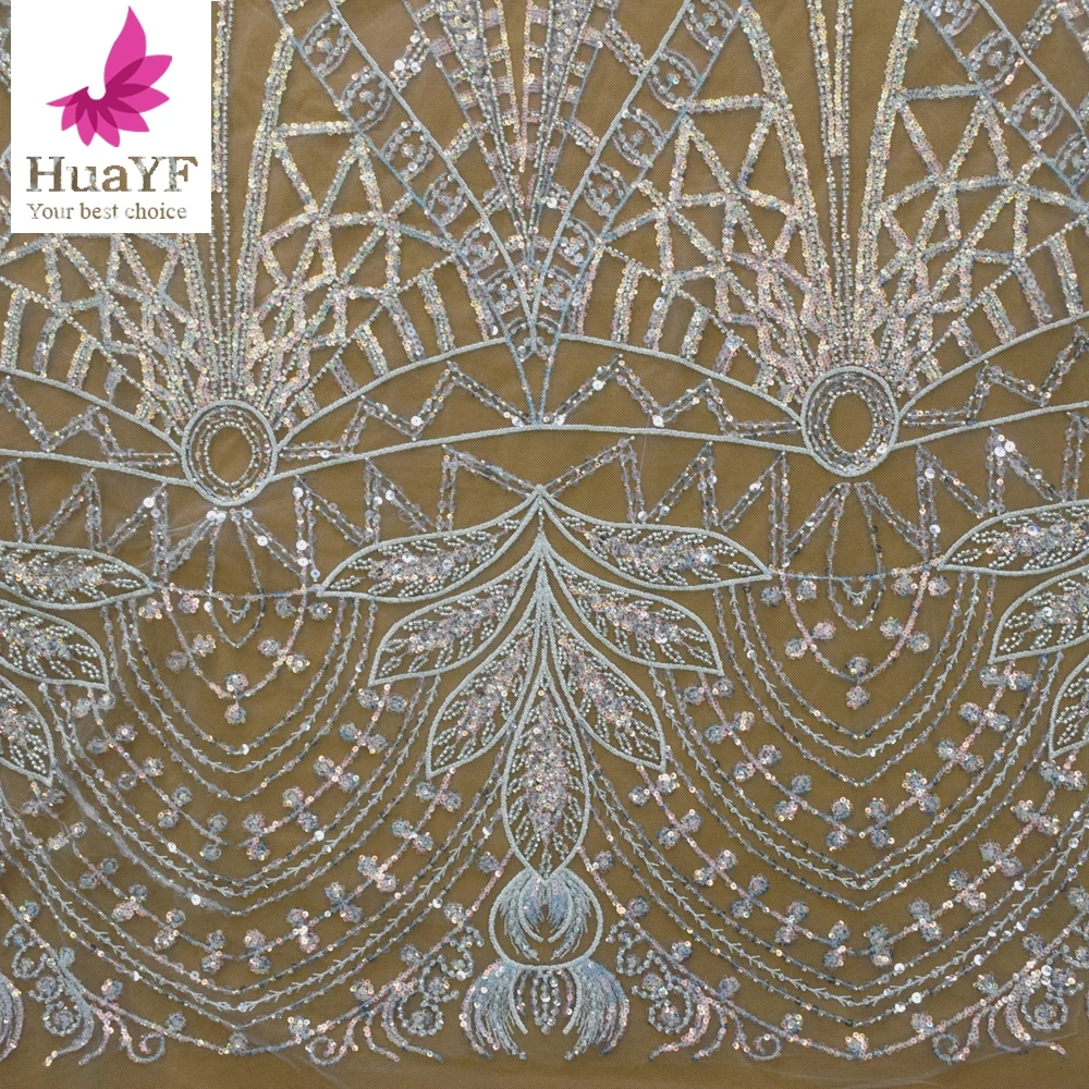 

Лидер продаж, свадебное платье из белой кружевной ткани с блестками, оптом, 5 ярдов