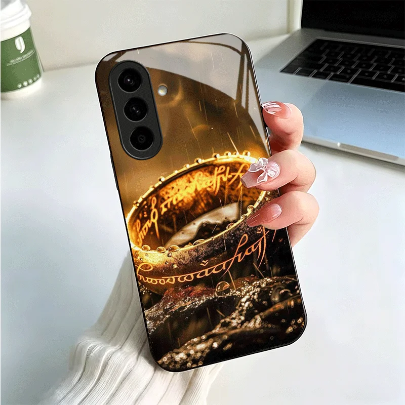 Elegant Lord of the Rings Glass Phone Case