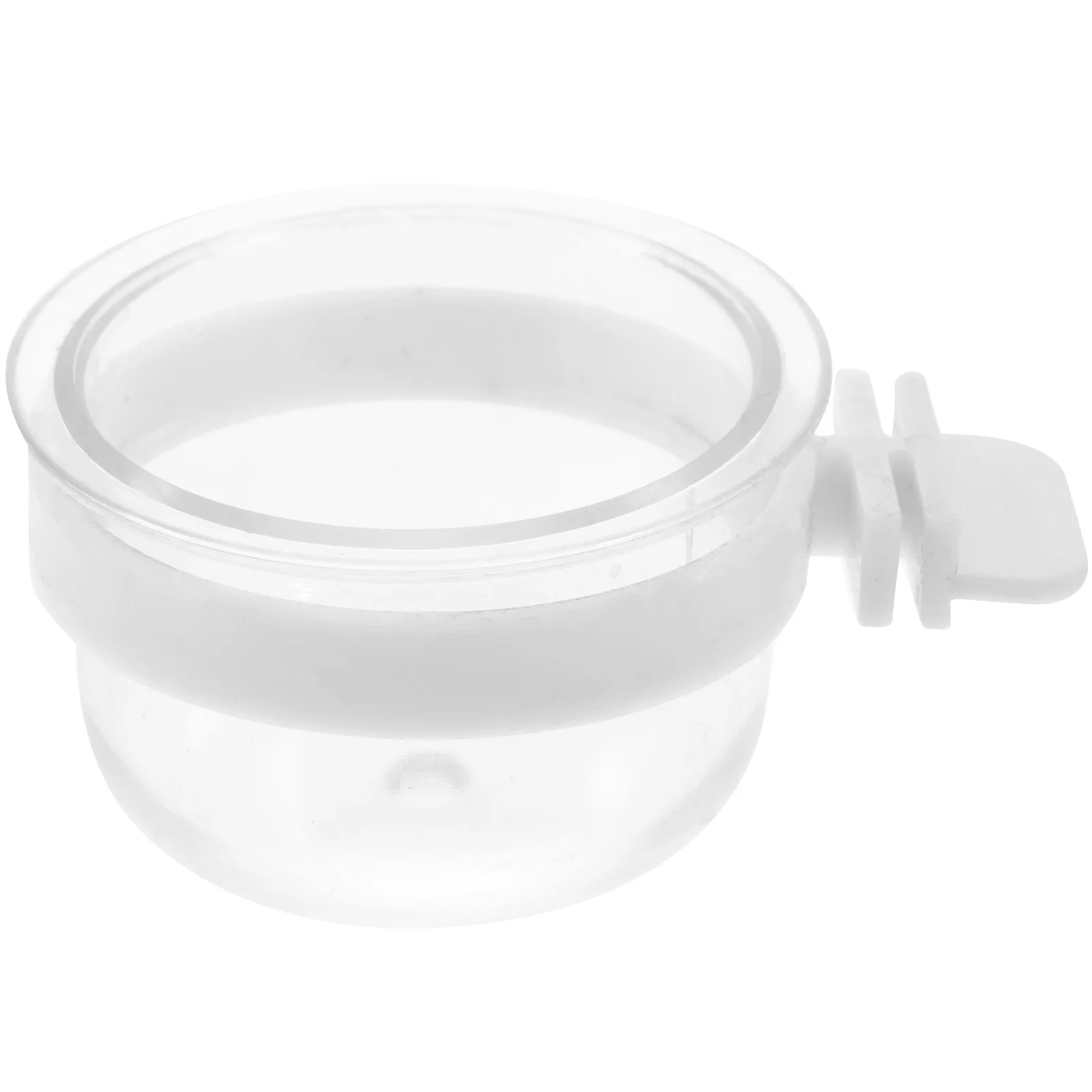 Removable Clear Bowl Plastic Food Cup Parrot Waterer Bird Cage Feeder Accessories Cockatiel Supplies Pet Products Pigeon