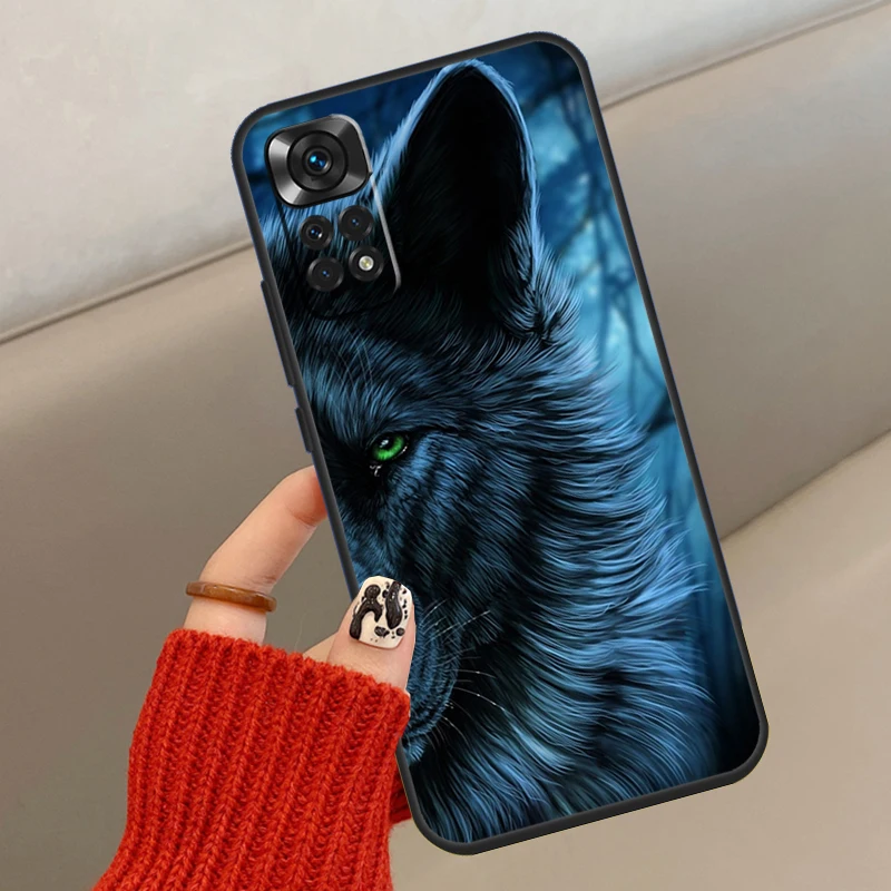 Custodia Portafoglio In Pelle Per Xiaomi Mi 9 SE – Cover Con Supporto E Slot Per Carte, Stampa Lupo