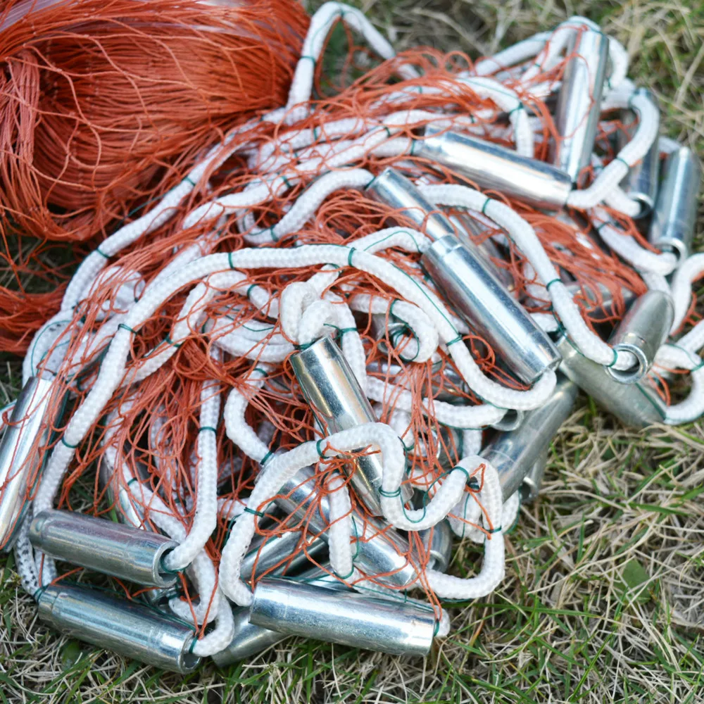 XC LOHAS American Hand Cast Fishing Net 2.4M-7.2M Small Mesh Hand Throw Cast Network With Sinker without Sinker Fish Trap fishing net,fishing traps,fishing landing net