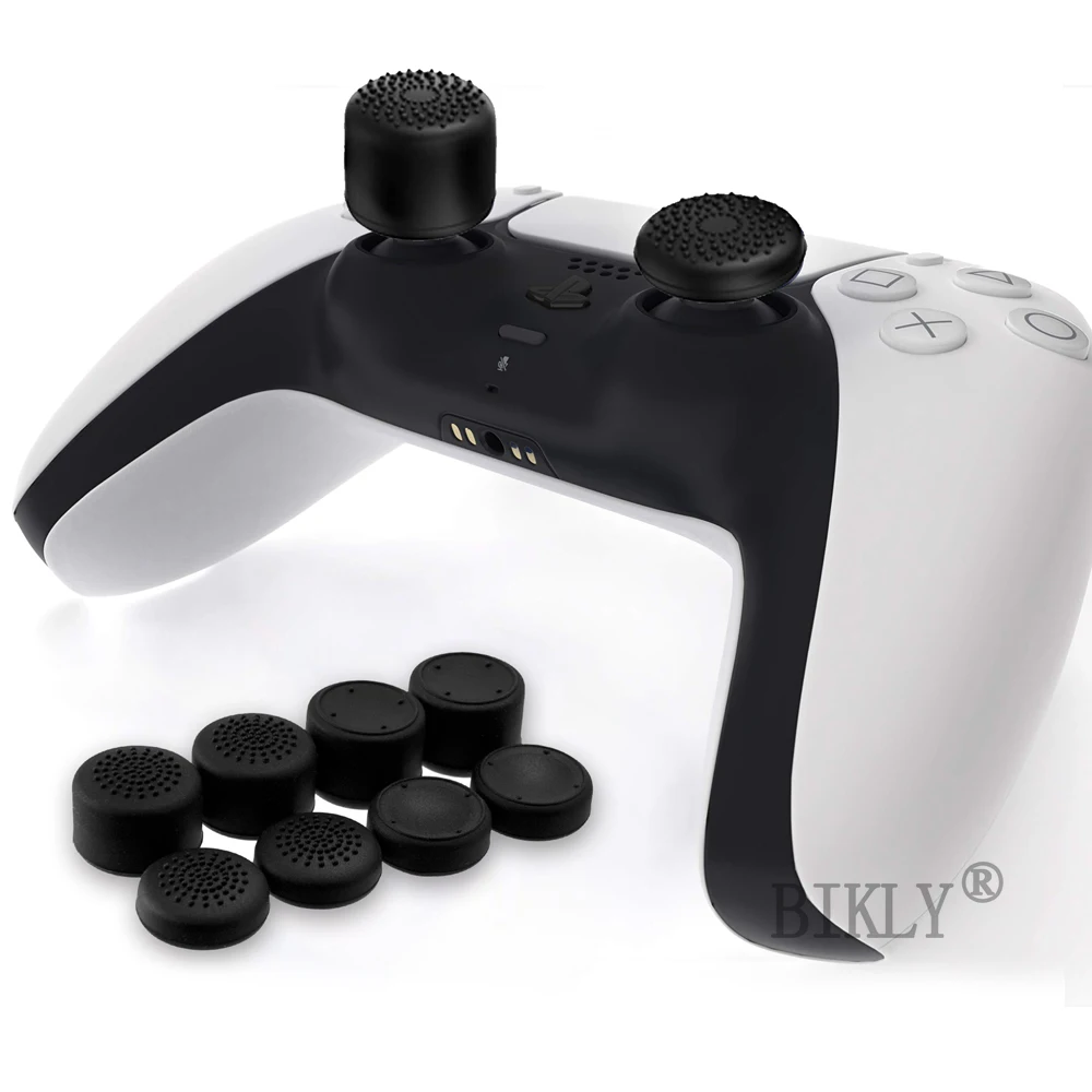 8-Pack Silicone Analog Thumb Stick Grip Caps - Enhanced Comfort and Control for Gaming Controllers