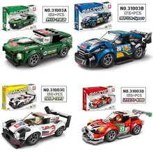  Creative Super Racing Car Speed Champions MORGAN PLUS8 Mini Cooper F1 G20R Dodge Charger F-150 Building Blocks Bricks Kids Toys 