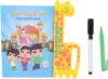 Arabic English Teaching Toy Colorful Pages 3 Modes Learning Pad Easy Carry with 2 Pens for Early Education Tool for Kids 1
