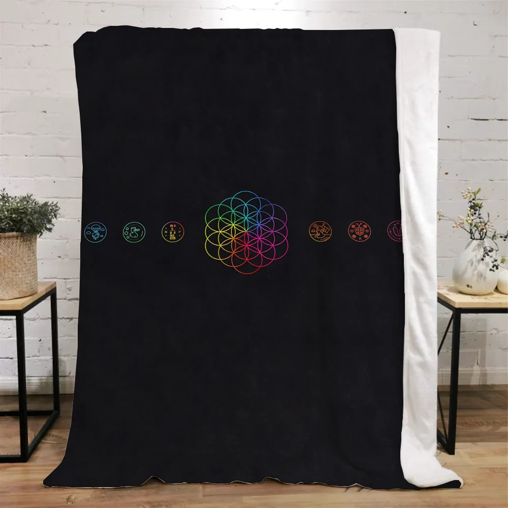 Coldplay 소파 던지기 담요, 럭셔리 던지기 담요, 킹 사이즈 푹신한 격자 무늬 극세사 침구, 비치 타올, 홈 인테리어 무릎