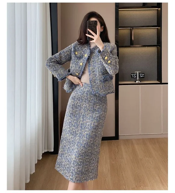 SINCE THEN ♥ Judy Tweed Two Piece / 追跡付 Short Tweed Jacket | SLY010