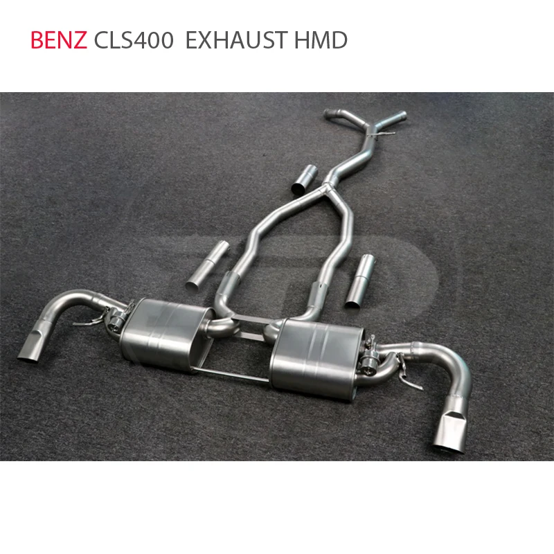 

HMD выхлопная система Catback для Mercedes Benz CLS400 нержавеющая сталь пользовательский клапан сопла для глушителя