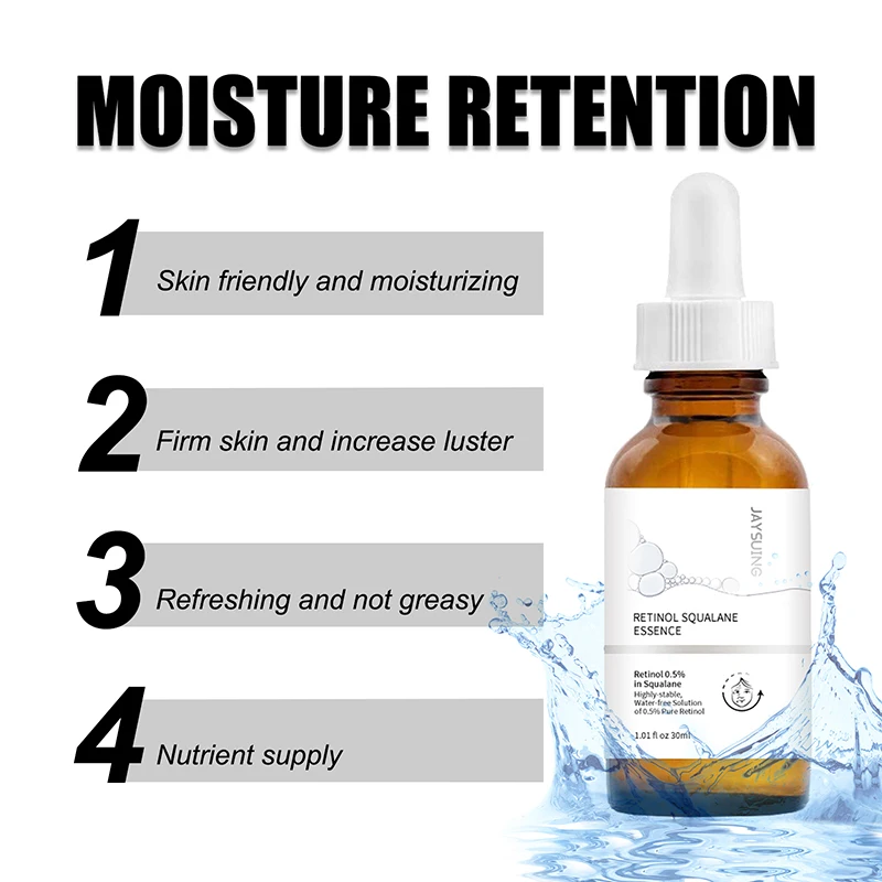 Pure Retinol Wrinkle Remover Face Serum Fade Fine Lines Anti-aging Deep Moisturizing Whitening Firming Repair Skin Care Products 5