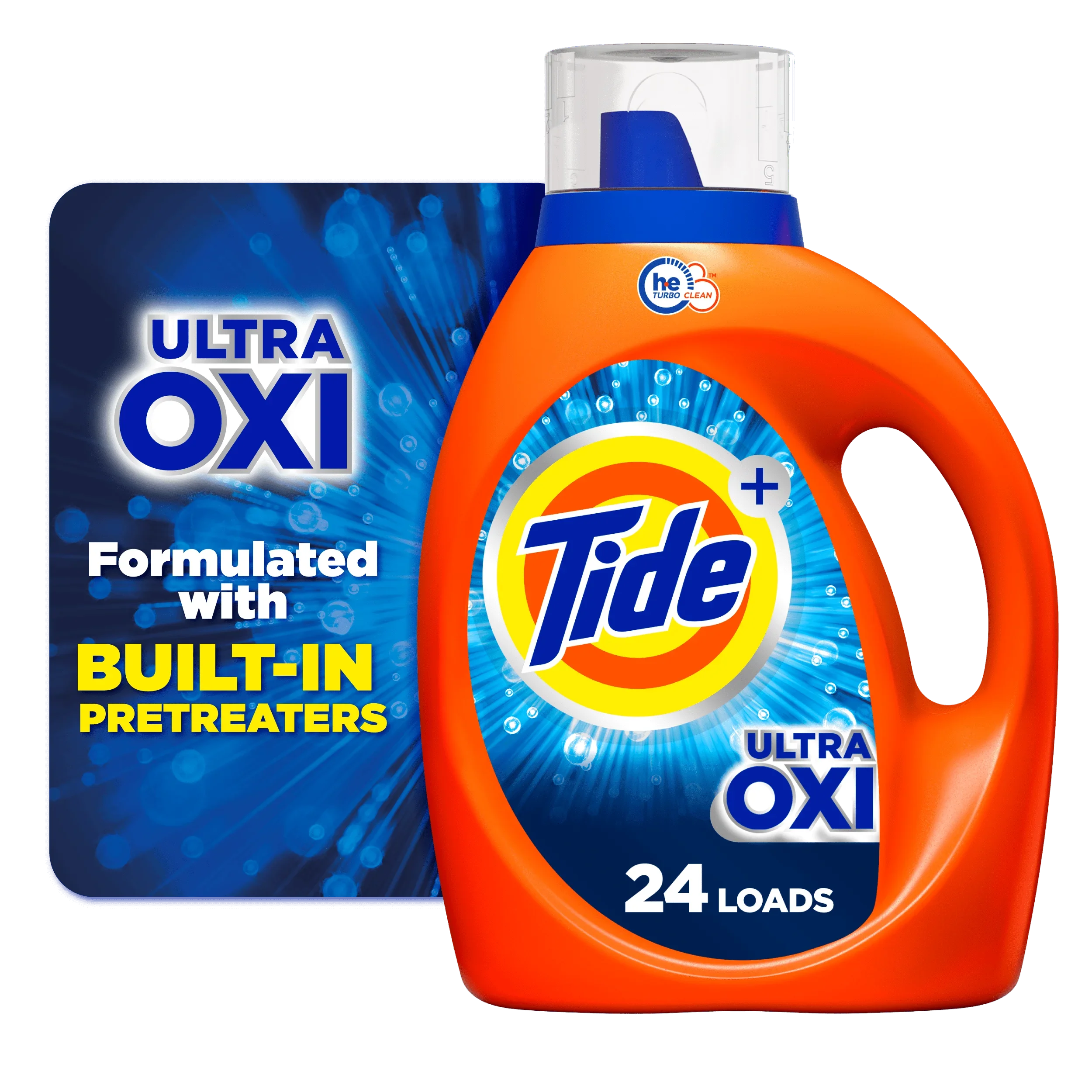 Ultra Oxi Liquid Laundry Detergent 24 Loads 34 Fl Oz HE Compatible Built-in Pre-treaters To Remove Even The Toughest Stains