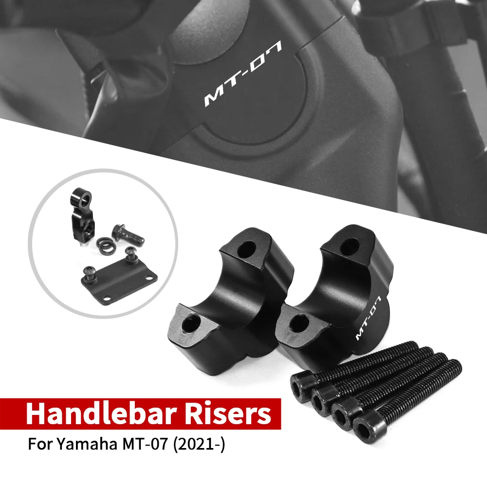 

For Yamaha MT-07 MT07 MT 07 2021 2022 2023 - Motorcycle Accessories Handlebar Riser Drag Handle Bar Clamp Extend Adapter