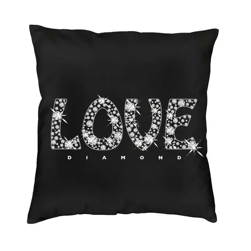 

Love Diamond throw case pillow 60*60cm sofa rhinestone jewelry cushion cover sofa car pillowcover double-sided printing