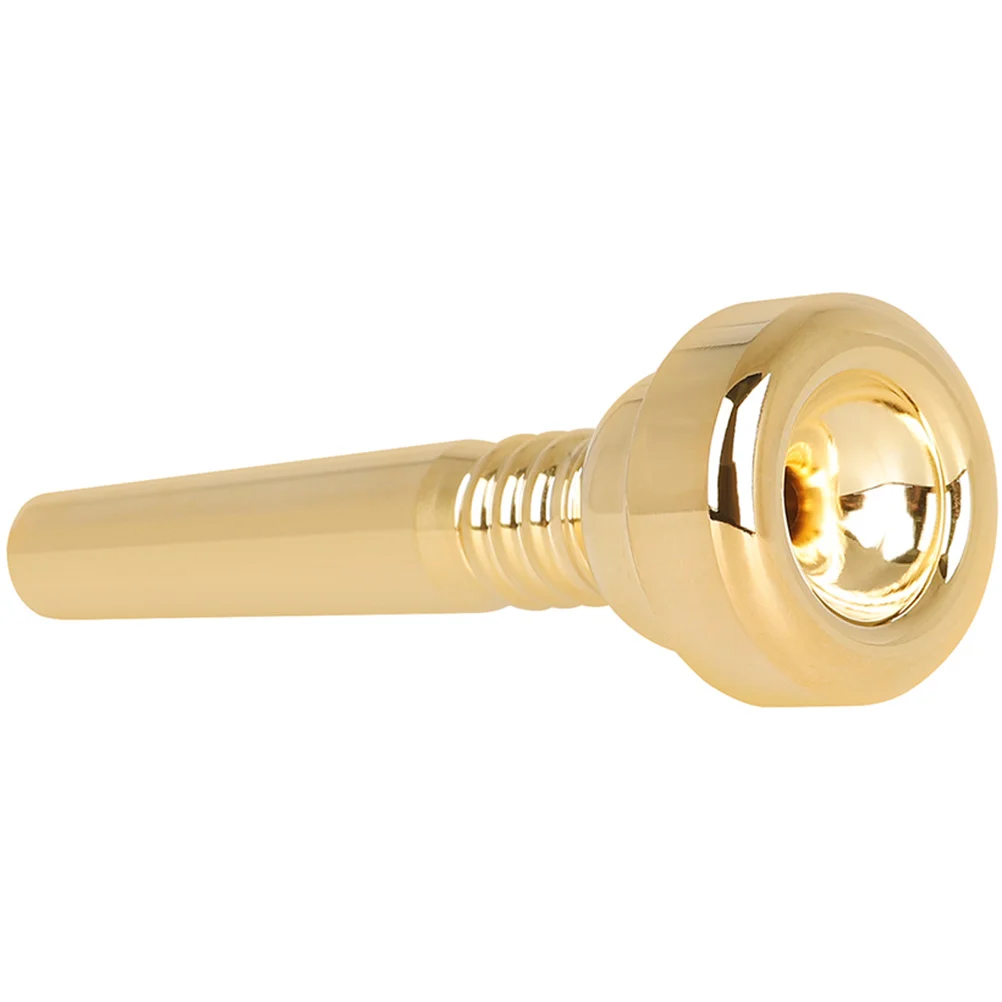 Small Metal Gold Plated Trumpet Mouthpiece For Adult Beginner Music Instrument Brass Musical Small Size Mouthpiece Durable Safe