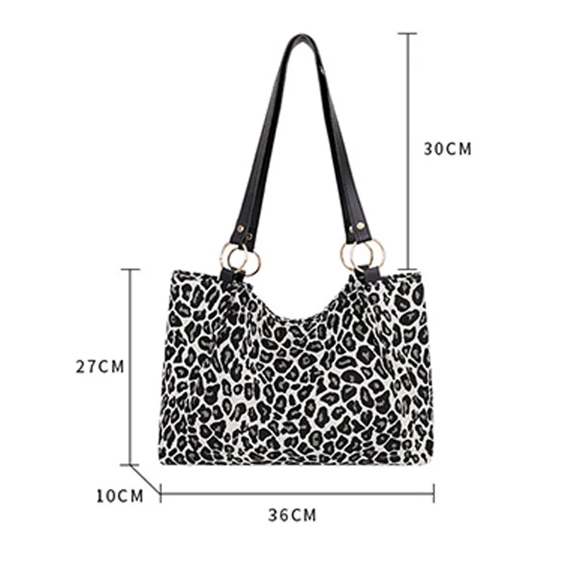 Borse popolari da donna borse a tracolla leopardate di grande