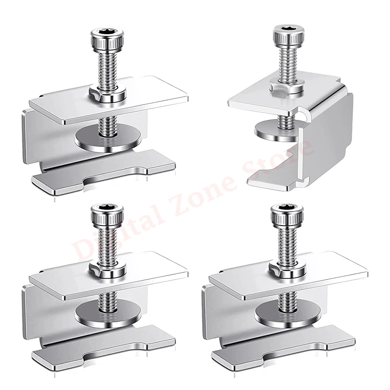 4pcs Ender 3 V2 Glass Hot Bed Clips Adjustable 3d Printer Clamps For