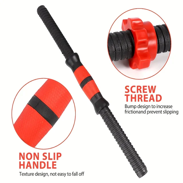 Dumbbell Rod Connectors Set,Universal Dumbbell Handle Fix, Excludes Weight Plates - Ideal for Gym Enthusiasts & Weightlifters 4