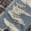 men dirty look distressed bagger patches jeans 4
