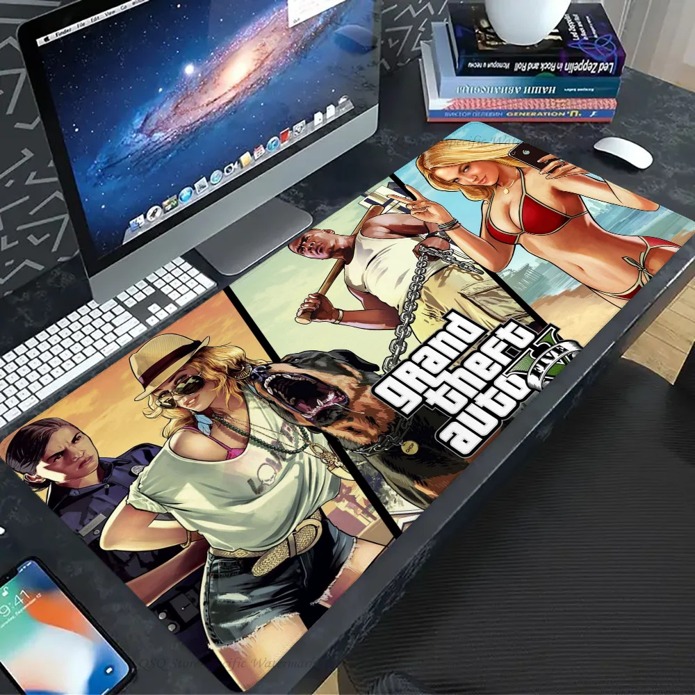 1pc Game Grand Theft Auto GTA Mouse Mat Desk Mat With Pad Gaming Accessories Prime Gaming XXL Keyboard Pad 5