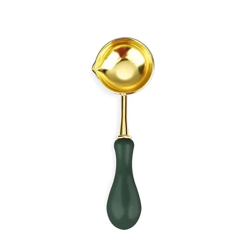 Wax Seal Stamp Set with Solid Wood Melting Heater and Spoon