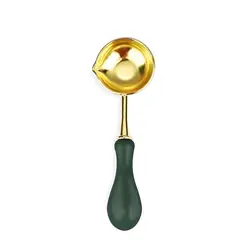 Wax Seal Stamp Set with Solid Wood Melting Heater and Spoon (Spoon 9)