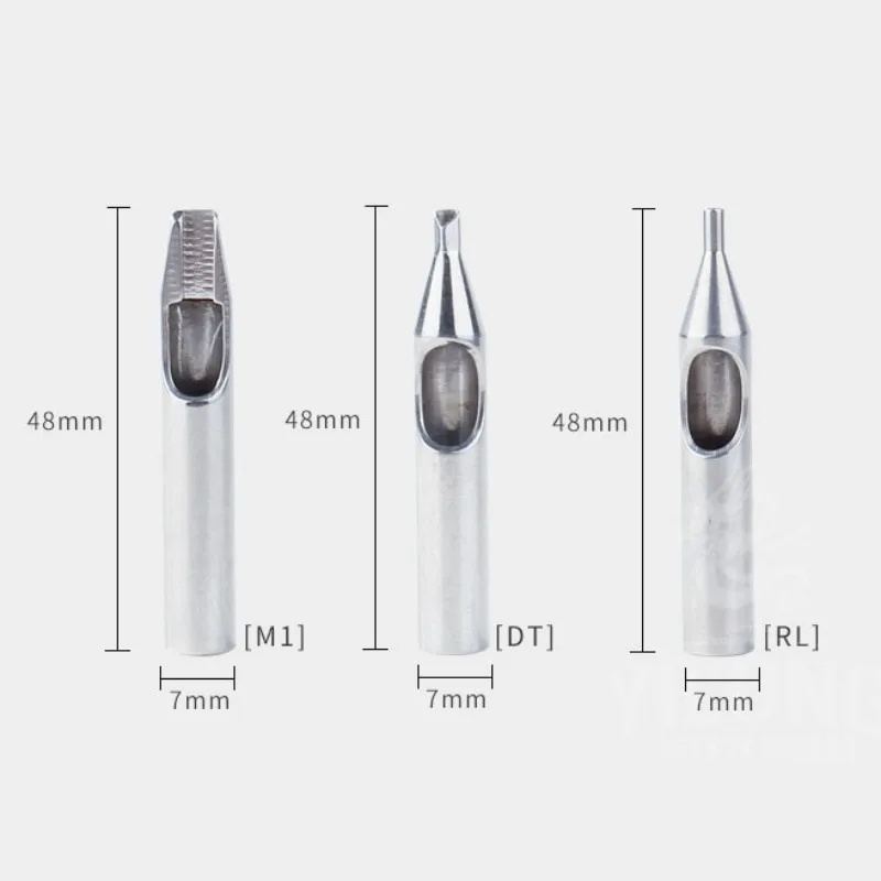 NEW 304 Stainless Steel Needle Nozzle Full Set 22pcs Disinfectable Body Art Makeup Tattoo Shader Liner Nozzle Tips RL/M1/DT