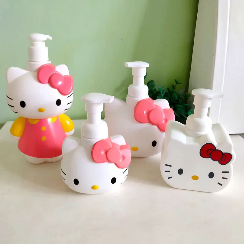 

Новинка, компактная бутылка Hello Kitty для шампуня, средства для ухода за кожей, емкость для хранения лосьона, милые Товары для ванной комнаты, подарки для девушек