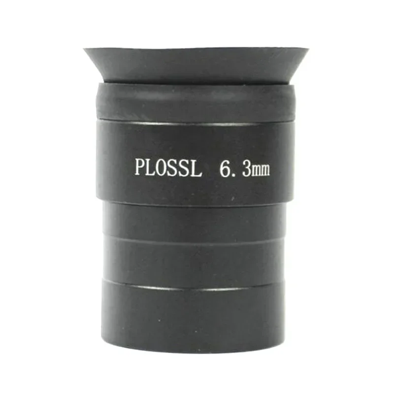 1.25 inches PLOSSL 6.3mm Black Optical glass Metal Astronomical Telescope Eyepiece Ocular Lens Accessory
