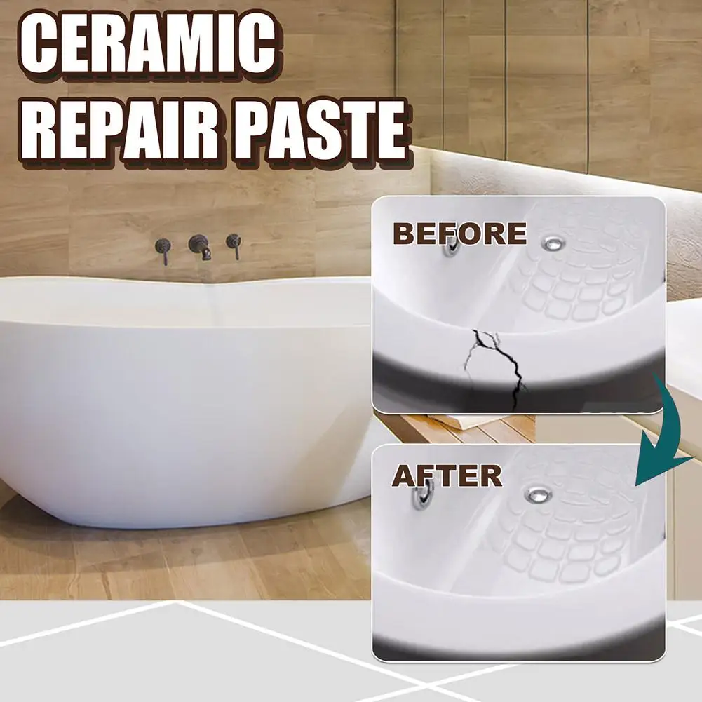 

Porcelain Repair Paste Ceramic Tile Small Hole Repair Super Adhesion For Ceramic Porcelain Crack Hole Scratches Repair Wall L0D5