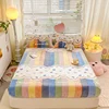 Soft Warm Snowflake Velvet Plush Fitted Sheet Elastic Mattress Cover Fluffy Coral Fleece Bed Linen Winter Couple Customized size 3