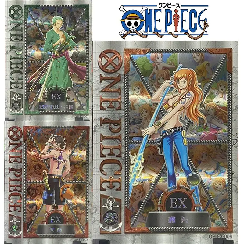 Anime Dracule Mihawk One Piece Roronoa Zoro St. Figarland Shanks Donquixote Doflamingo Collection Card Regalo Di Compleanno Di Natale