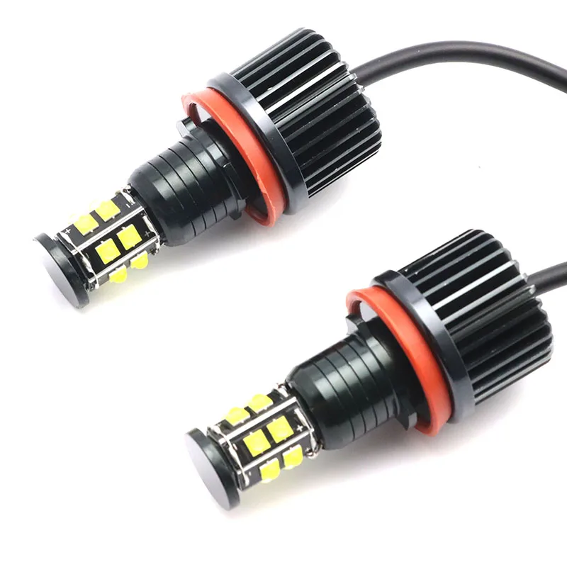 LED Light Bulb 2x 240W 6000K Lamp LED Angel Eyes Marker Light Bulbs For BMW E81 E82 E87 E88 E90 E92 M3 E93 E60 E70 X5 E71 X6 X6M E89 Z4 2007-UP