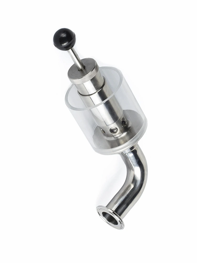 Spunding Valve SS304 Variable Pressure Relief Valve 0.2-3.2 Bar Clamp 1.5 " (OD 50.5mm)