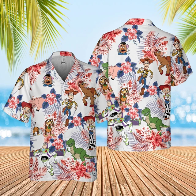 Toy Story Hawaiian Shirt Summer Men Women Short Sleeve Shirt Disney Buzz  Lightyear Hawaiian Shirt Fashion Short Sleeve Tops - AliExpress