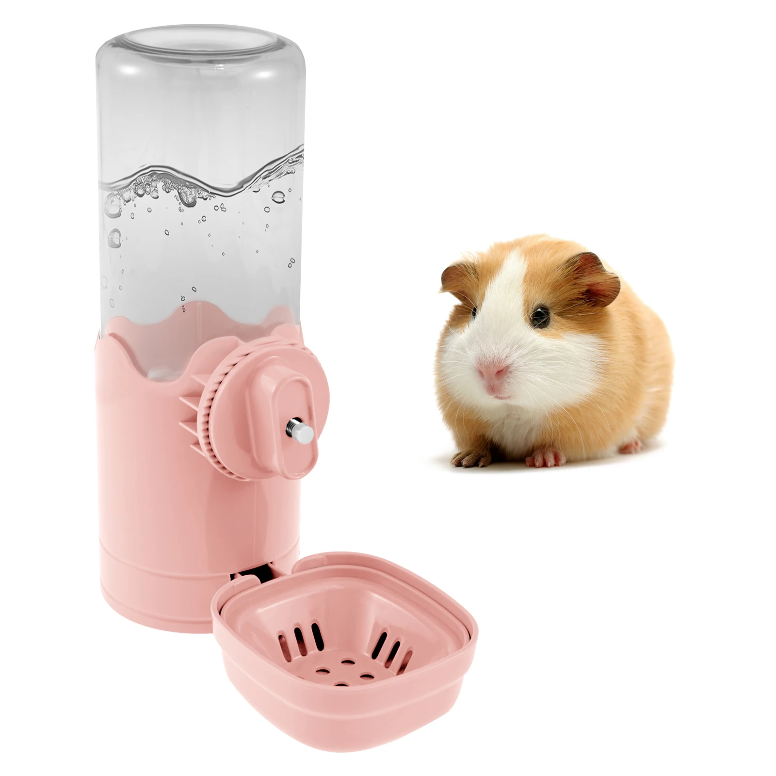 thumbnail image 1 of Dispensador de agua automático para mascotas de 750 ml, práctico dispensador de agua antigoteo para conejos, conejillos de indias y hámsteres para mascotas pequeñas, 1 of 5