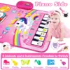 Baby Musical Mat Toddler Toys 3 in 1 Piano Drum Animal Touch Unicorn blanket Toys Babies Birthday Gifts for 0-3 Year Boys Girls 2