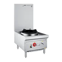 Commercial Kitchen Professional Stock Pot Range 2 Burner Industrial Gas Stove 1