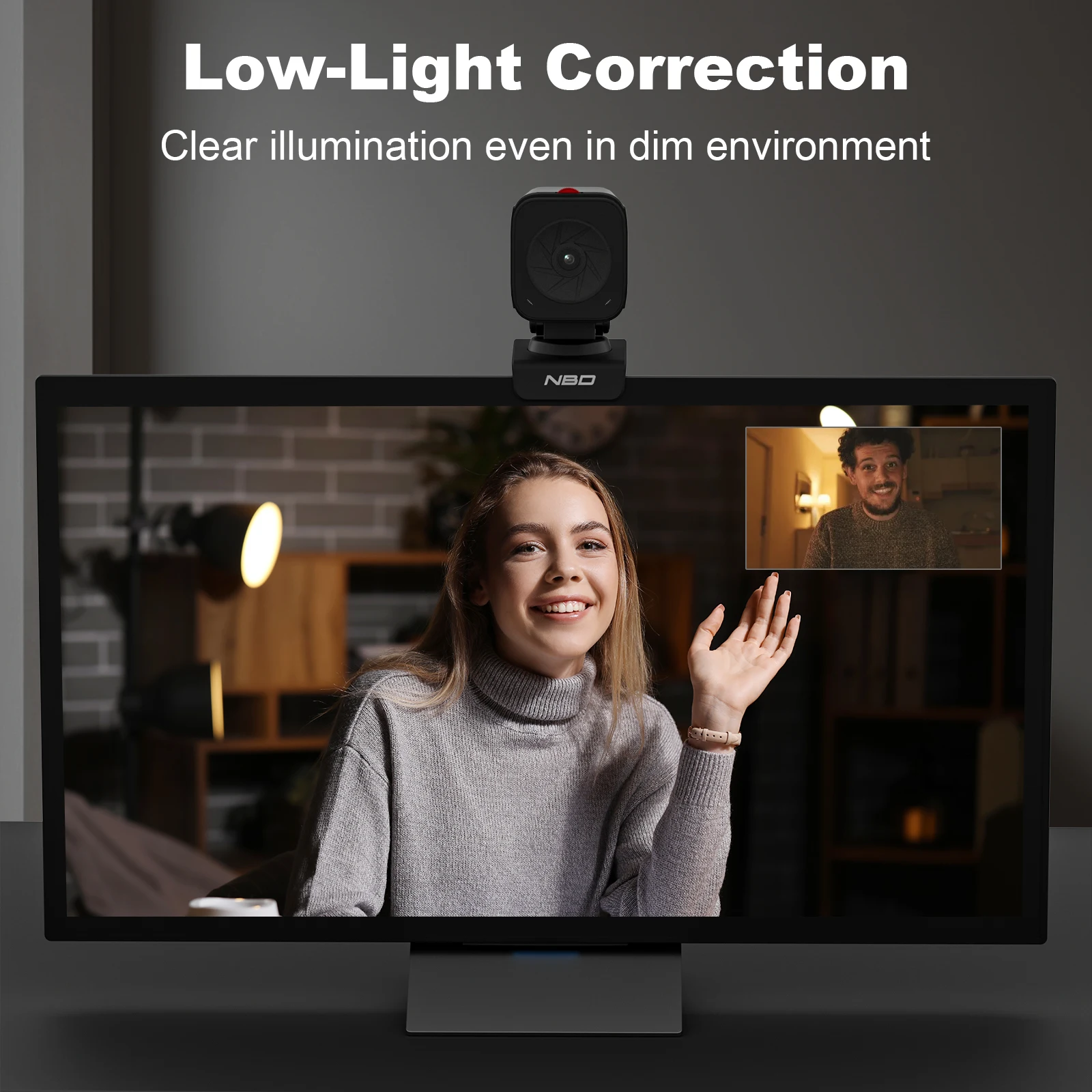 Digital Zoom Autofocus Noise Reduction Remote Control App Control Angle View Photography Video Privacy Cover Webcam