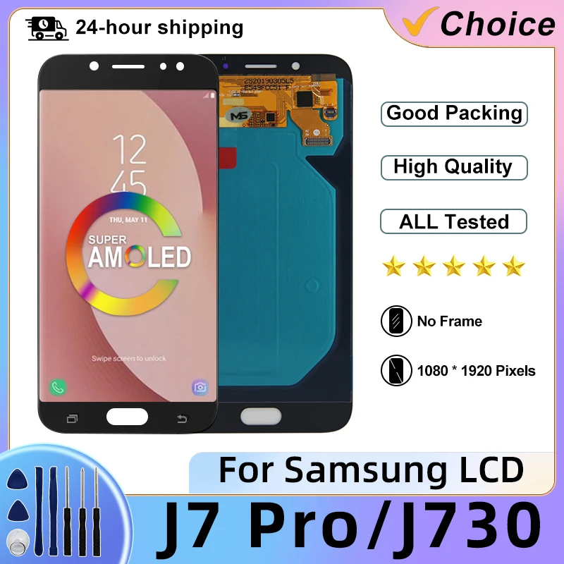 SUPER-AMOLED-5-5-For-Samsung-Galaxy-J730-LCD-Display-J730F-Touch-Screen ...