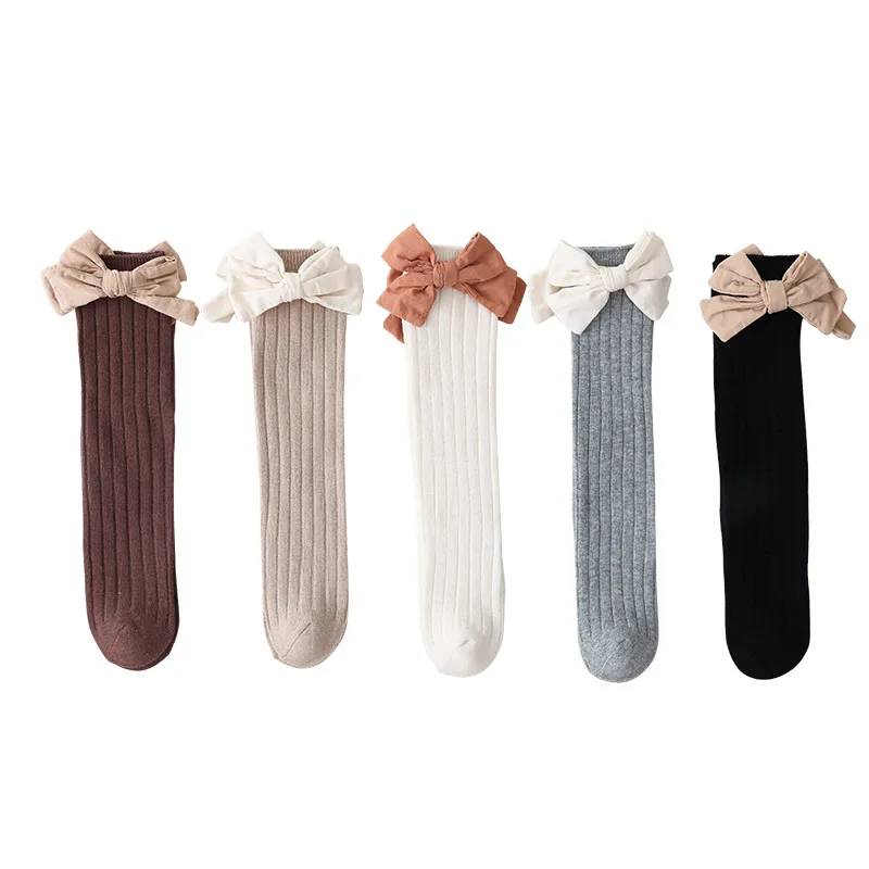 

Baby Girls Socks New Toddlers Girl Big Bow Knee High Long Soft Kids Socks Bowknot Cotton Newborn Children Socks Spring Autumn