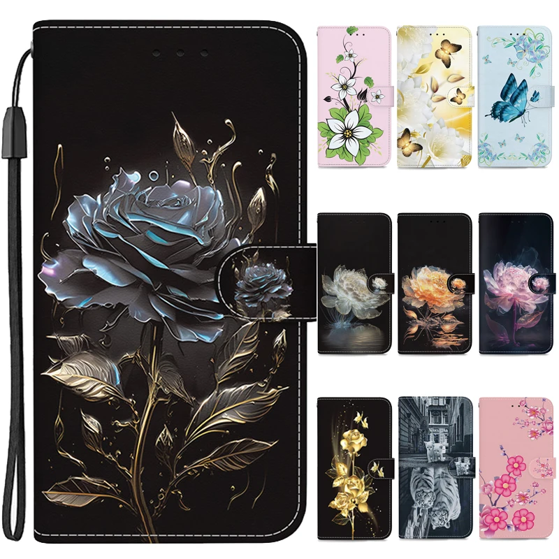 Flower Xr21 X30 Custodia In Pelle Portafoglio Flip Cover Per Nokia Xr21 X30 Xr20 X20 X10 Xr 21 20 Custodie Modello Etui Borse Magnetiche Per Telefono