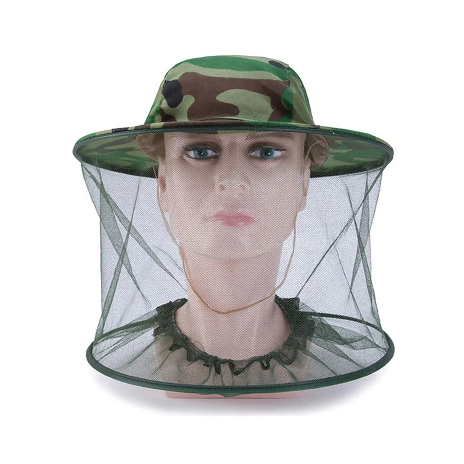Net Mesh Face Protector Cap Insect Bee Mosquito Resistance Sun Fish Hat mesh face protector cap