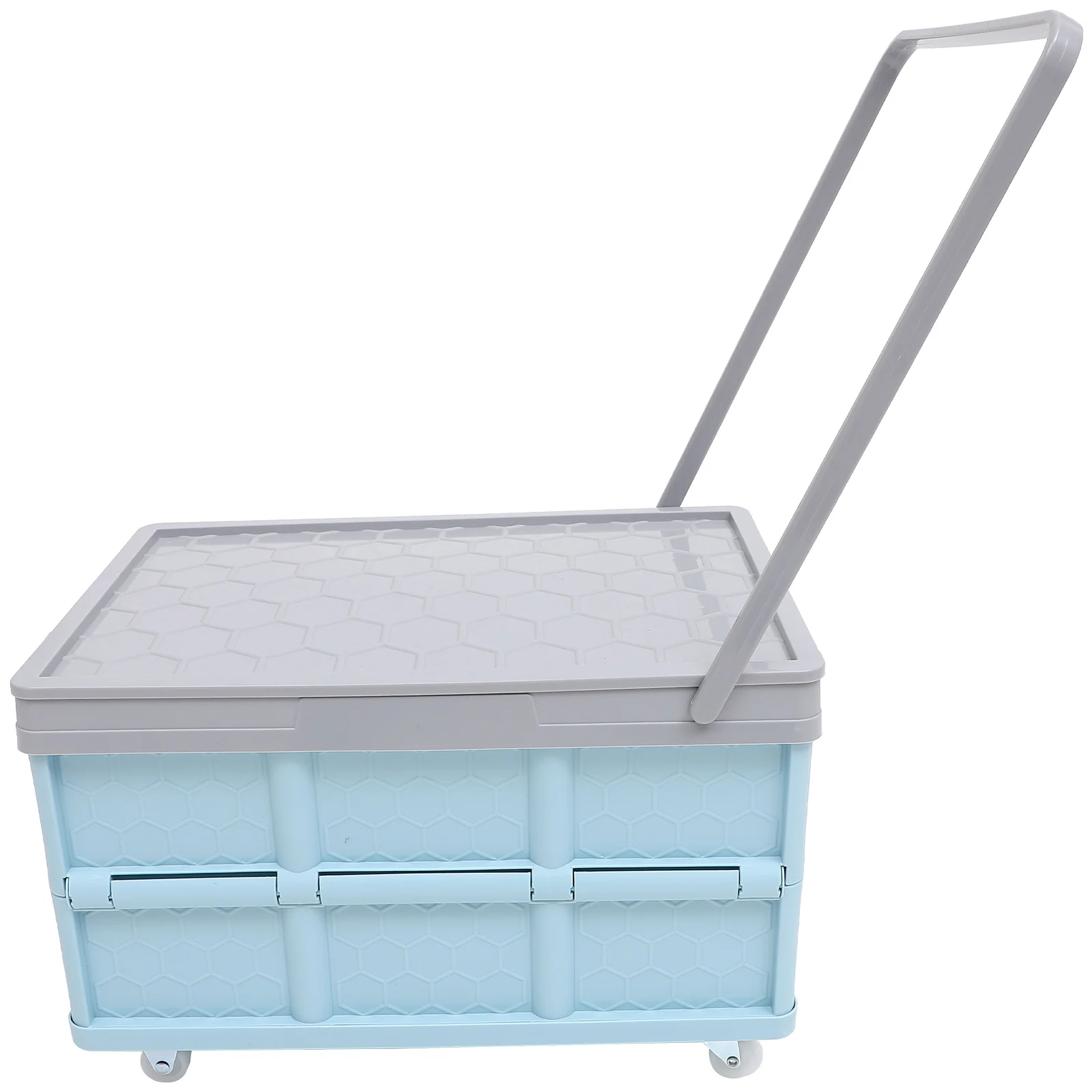

English title: Alipis Collapsible Rolling Crate Wheels Foldable Utility Cart Handcart Shopping Trolley Travel Shopping Moving