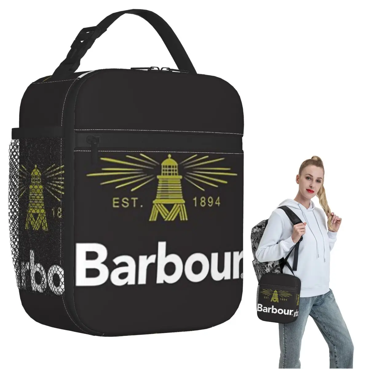 여성용 바버 보온 도시락 가방 어린이용 누수 방지 식품 상자 열 보온 도시락 가..