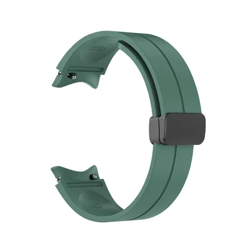 Elegant Magnetic Silicone Strap for Galaxy Watch - No Gap Design Bracelet