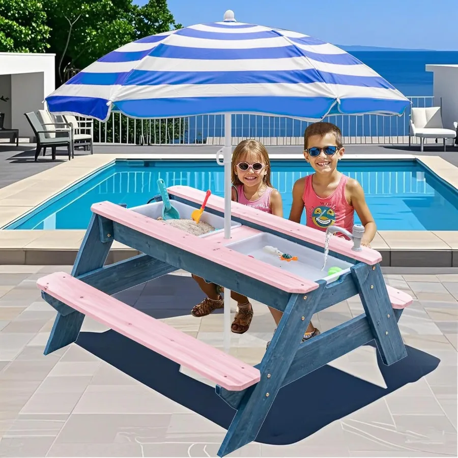 Kids 3-in-1 Sand & Water Table 3