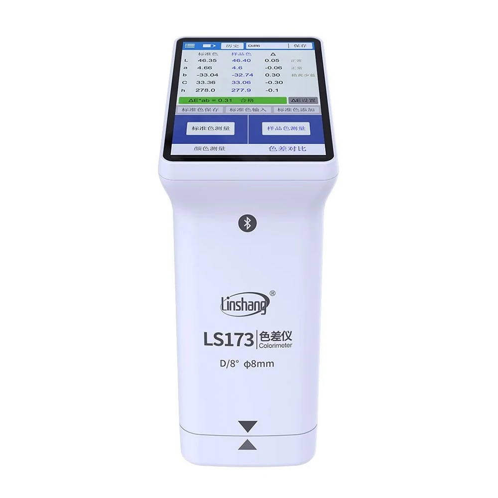 Intelligent Digital Color Difference Meter LS173 High Precision Plastic Textile Paint Metal Portable Color Difference Detector 6