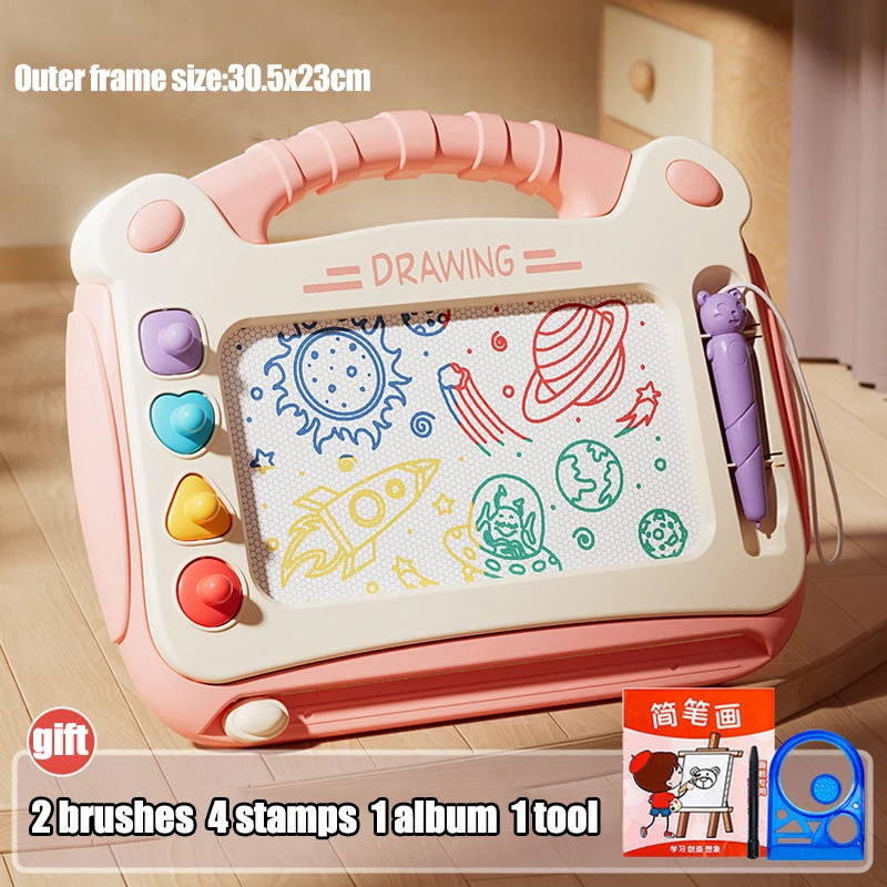Children Cartoon Drawing Board Baby Puzzle Magnetic Writing Board Toy Graffiti Magnetic Drawing Board Montessori Toy for Kids 6
