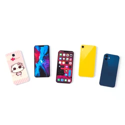 1pc 1:12 Miniature Dollhouse Mobile Phone Iphone Model IPhone Box For Barbies BJD OB11 Blyth Doll House Decoration Accessories