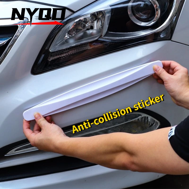 

2pcs Car Bumper Protector Strip Guard Corner Protection Strips Scratch Protector Crash Blade Anti-collision Auto Accessories
