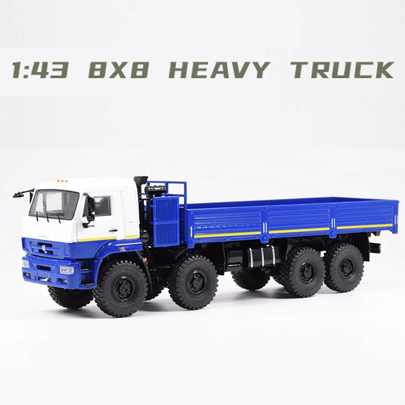 

Diecast 1:43 Scale KAMAZ-6560 Heavy 8x8 All Terrain Flat Truck Alloy Nostalgia Classic Model Toy Gift Collect Static Display